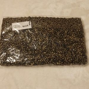 Pink House Handmade Beaded Wristlet.